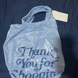 Telfar Light Blue Thank You For Shopping Tote